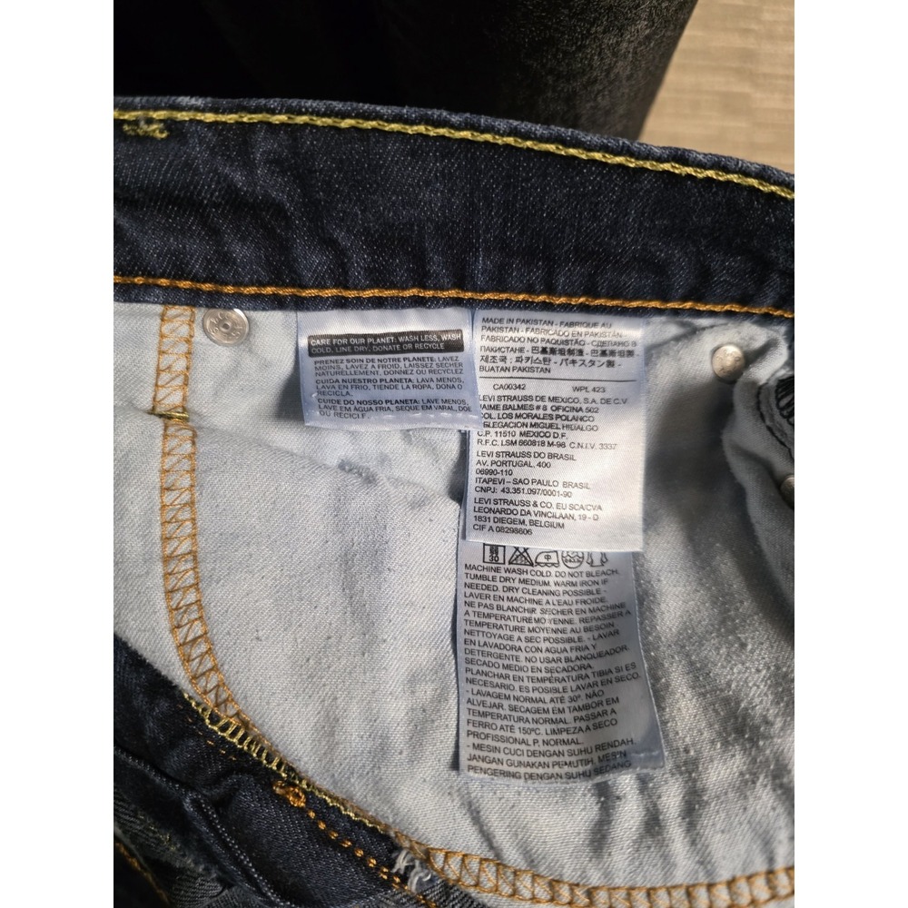 Levi's‎ 541 Athletic Fit Men's Dark Wash Jeans Size 40x32 Tapered Stretch Denim - Picture 7 of 8